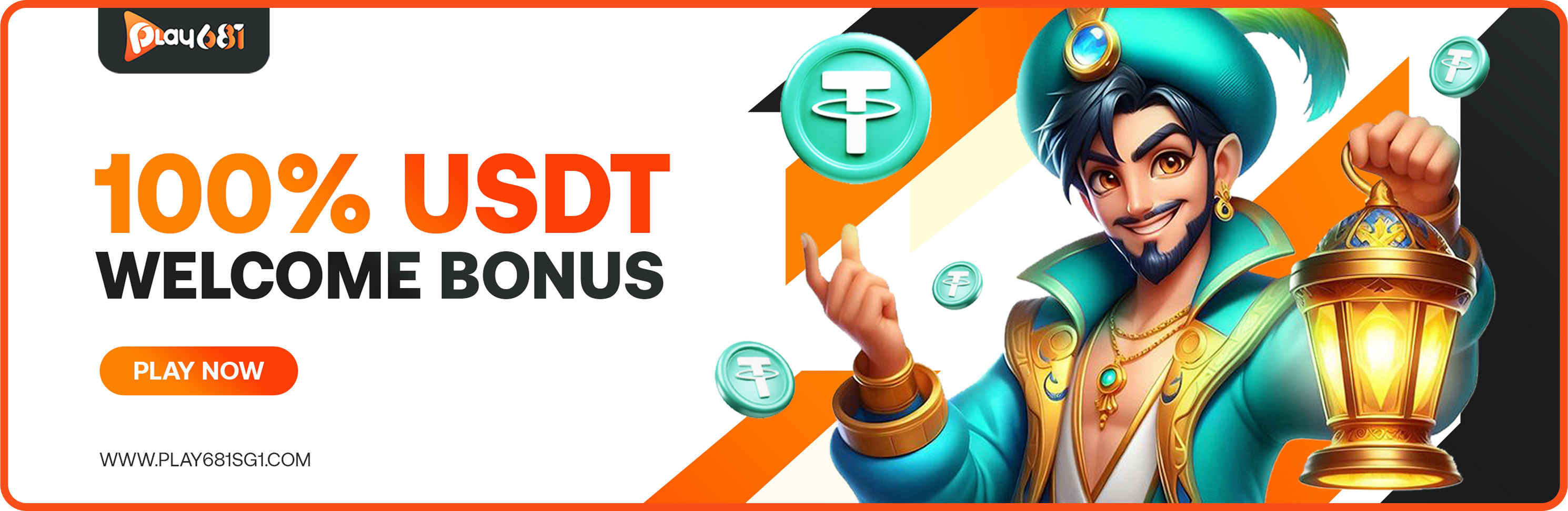 100% USDT Welcome Bonus